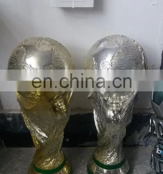 Custom Poly Resin Craft Football Award Trophy ,custom Make Basketball Gold and Silver World Cup Replica Award Trophy