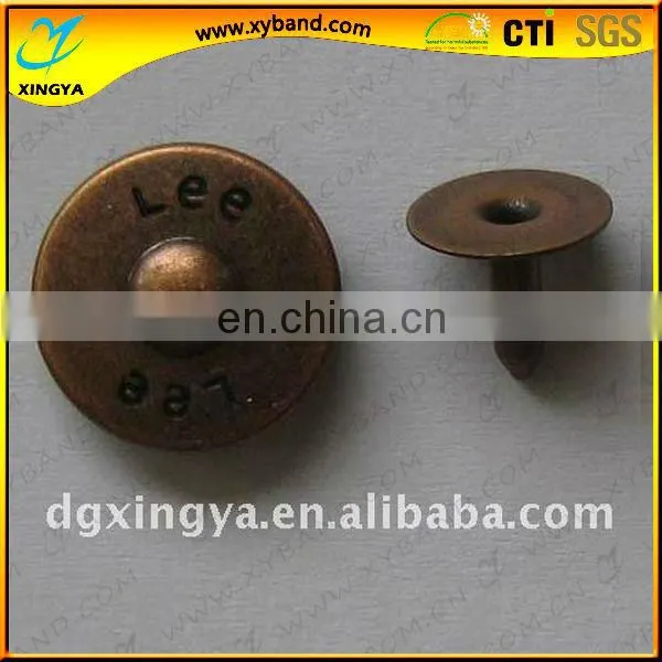 Custom Metal Jeans Rivet
