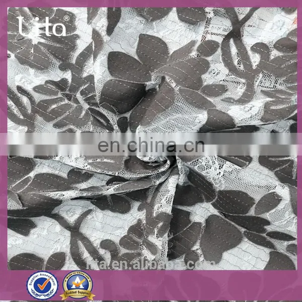 2017 Lita B3152 Polyester and Cotton Jean Denim Gold Lace Fabric photo-6
