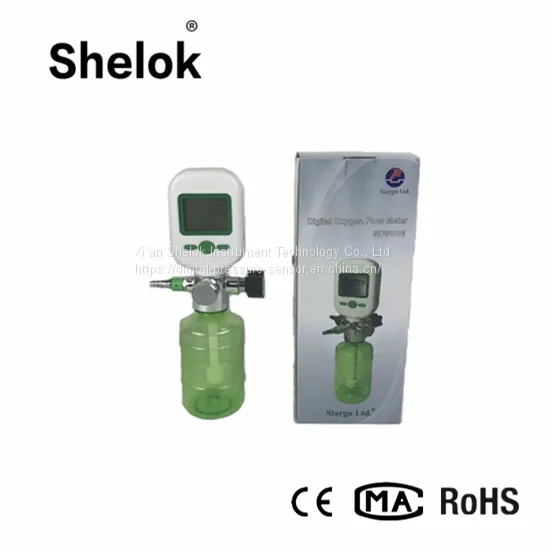 Medical Oxygen Inhaler Flow Meter With Humidifier With LCD Display photo-5
