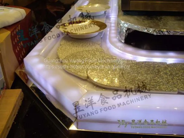 Sushi Conveyor Factory Food Delivery System Sushi Packing Machine: Michaeldeng@gdyuyang.com photo-4
