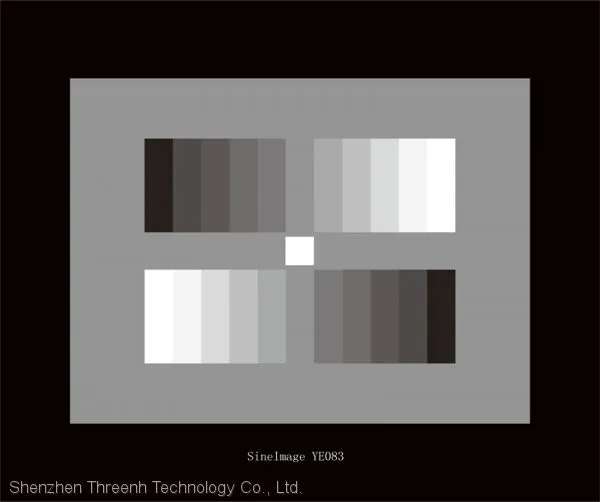 Sine Image YE083 ITE Grayscale Chart I for Camera Mobile Phone Lens Halftone Reproduction Testing (D = 0.62)