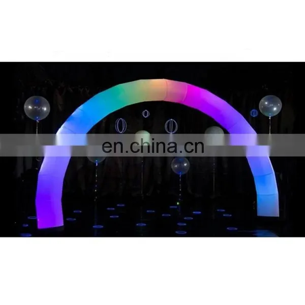 Stage LED Lighting Decoration Airblown Entrance Tunnel Colorful Archway Wedding Inflatable Arch photo-2