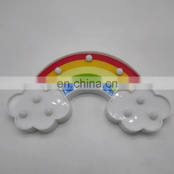 LED Rainbow Colorful Night Light Batteries Powered Decorative Light For Baby Bedside Lamp photo-4
