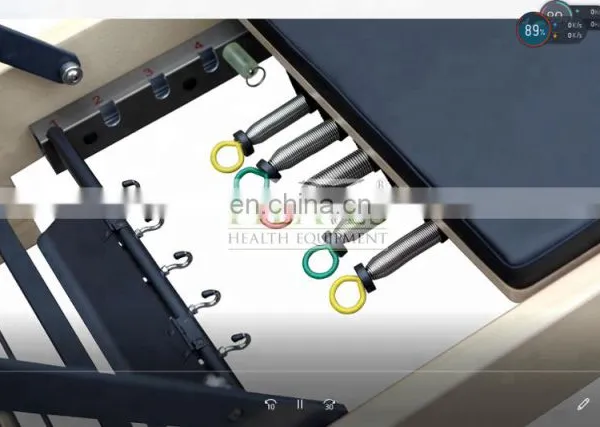 White Maple Wood Reformer Pilates With Tower Used in Pilates Machine Reformer SRP04 photo-4