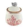 White Ceramic Kitchen Coffee Canister With Lid photo-2
