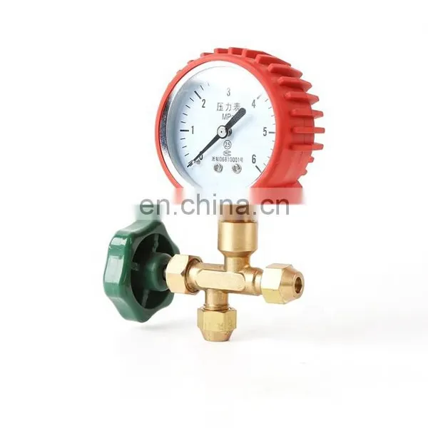Sistema de refrigeração HVAC, ar condicionado automático, conjunto de manômetros de coletor único de latão CT-488 para recarga de ar condicionado AC com R134A, R22, R12, R502, R410A, R404 photo-2