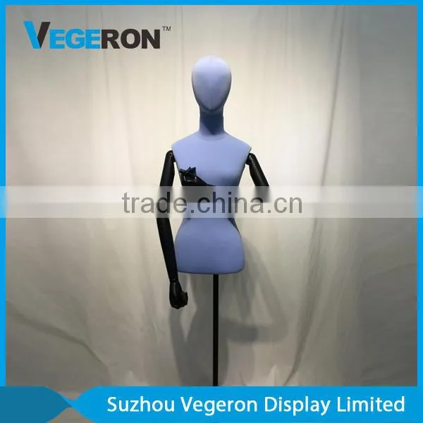 Half Body Torso Mannequin With Wooden Flexible Arm photo-3