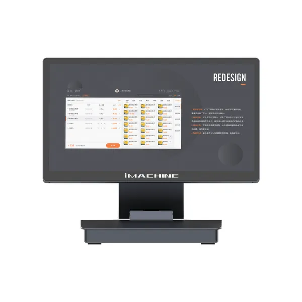 POS system windows&android OS desktop pos terminal for restaurant retail capacitive touchscreen full aluminum design