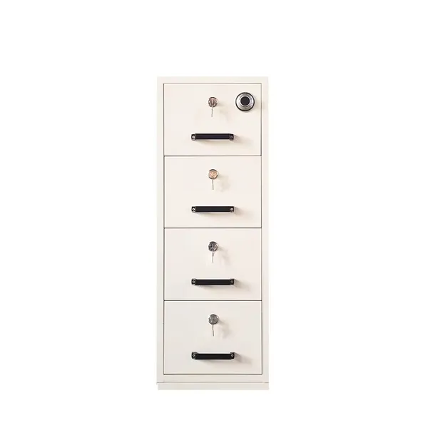 2 3 4 Drawers Steel Fireproof Safe Cabinet Vertical Steel Filing Cabinet photo-4