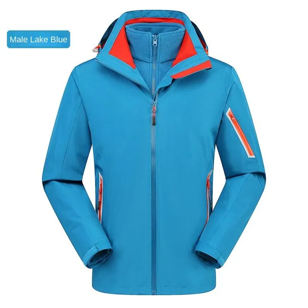 High End Two-piece Three in One Detachable Assault Suit for Men and Women, Windproof, Rainproof, Breathable, Autumn Fashion photo-4