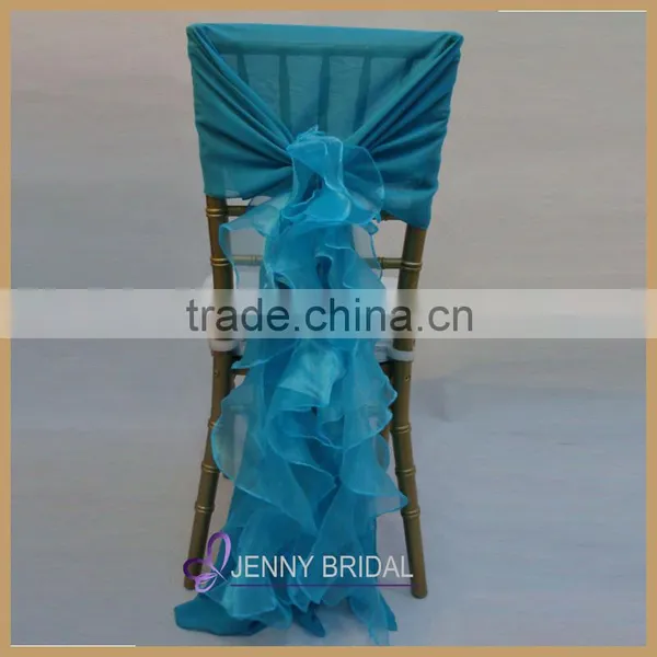 C003E China Wholesale Light Pink Blush Organza Cheap Chair Covers for Sale photo-4