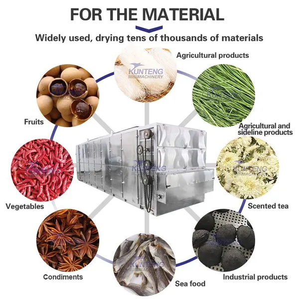 Low Energe Black Pepper Turmeric Dehydrator Dryer Machine Crawler Type Mesh Belt Dryer EPC photo-4