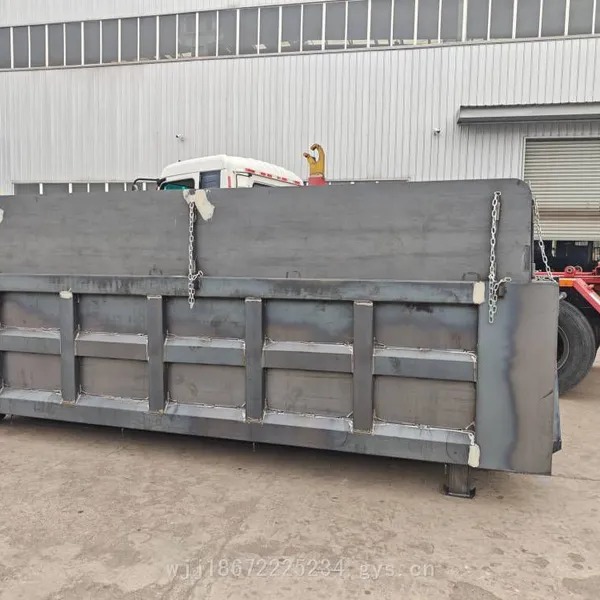Solid Construction Waste Bins of 6 or 8 Cubic Meters for Collecting Renovation Waste Such as Bricks and Cement, Can be Equipped With Tarpaulin and Hydraulic System photo-2