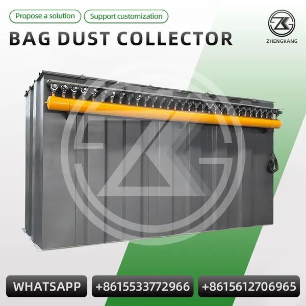 Stone Crusher Pulse Jet Baghouse Dust Collector Industrial Bag Filter For Mining Quarry Dust Suppression OEM CE ISO