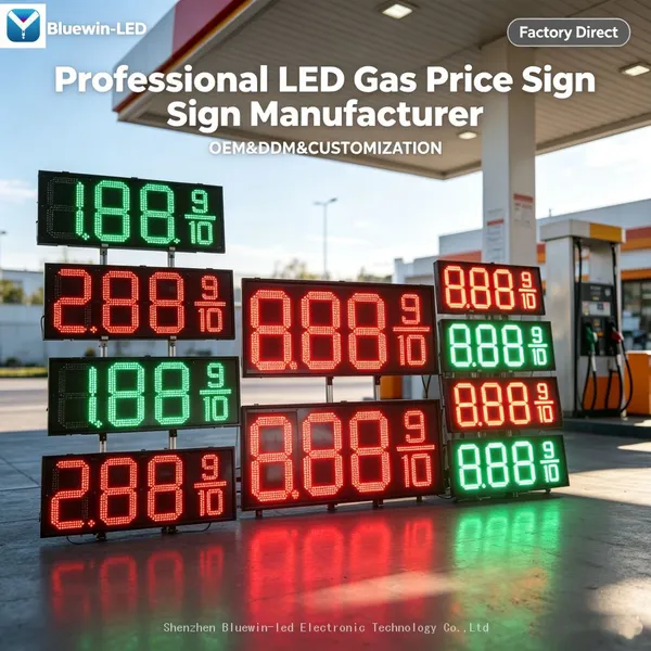 Placas de gás LED de canal, sinal de preço de posto de gasolina, placa de preço de gás LED, cabo Cat6 RJ45