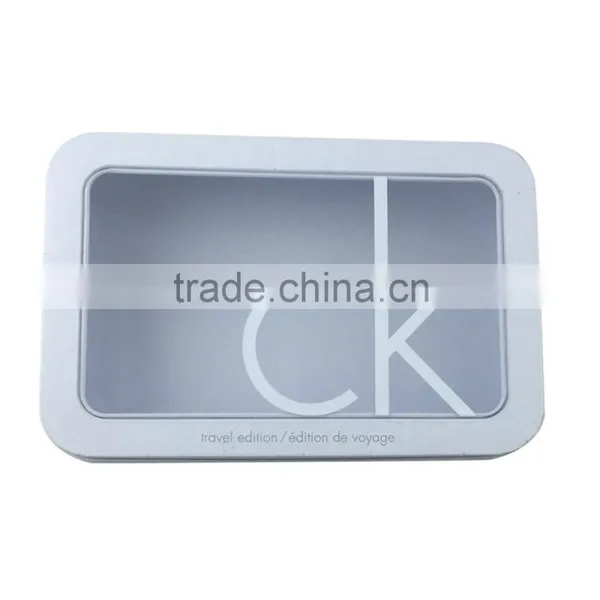 Rectangular Metal Tin Pencil Box for Stationery With Window photo-2