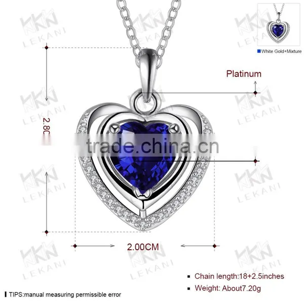 Fashionable Heart Shape Jewelry,heart Design Pendant Necklace,zirconia Necklaces photo-5