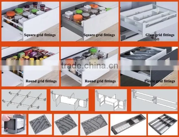 Kitchen Cabinet Drawer Slide Parts photo-6