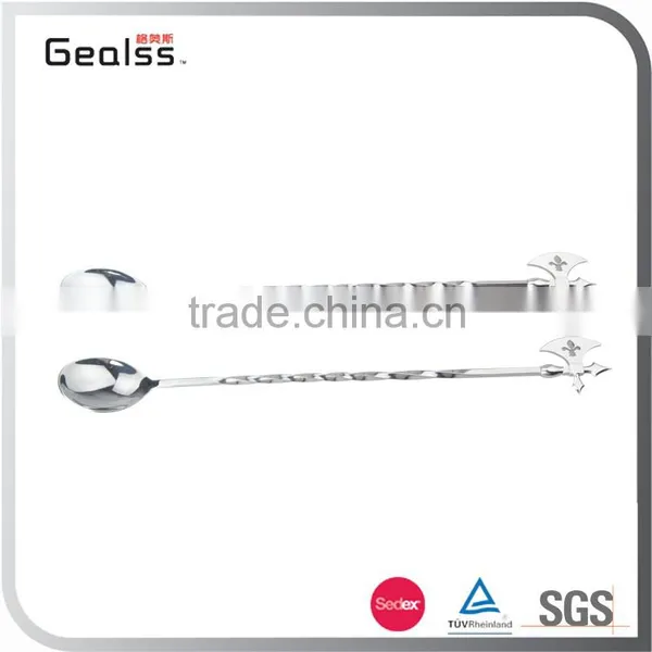 Custimized Stainless Steel Bar Cocktail Spoon