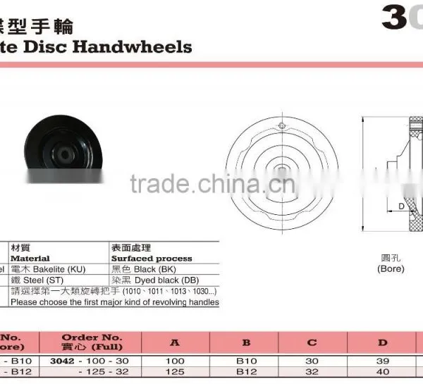 For Mini CNC Lathes and Manual Lathes Bakelite Disc Handwheels photo-2