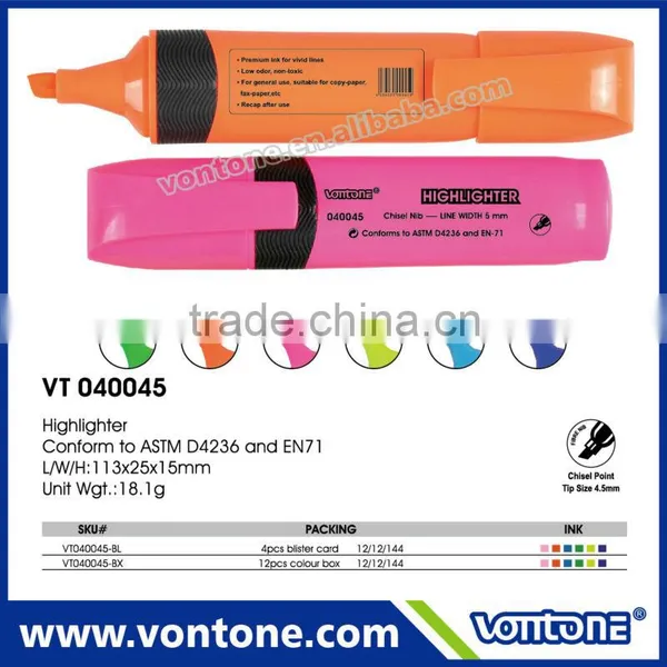 Highlighter Pen Multicoloured Highlight Pen