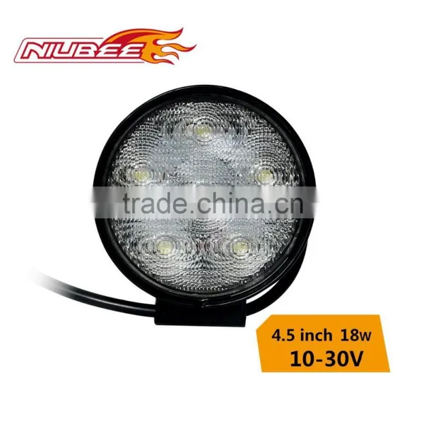4.5inch 18W Round Car Work Light Led 12V for Trailer Tractor