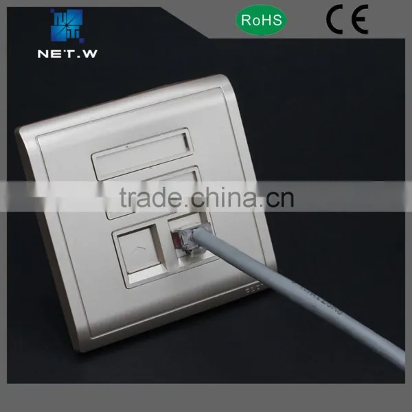 RJ45 Keystone 4 Port Faceplate Electric Faceplate Rj45 photo-4