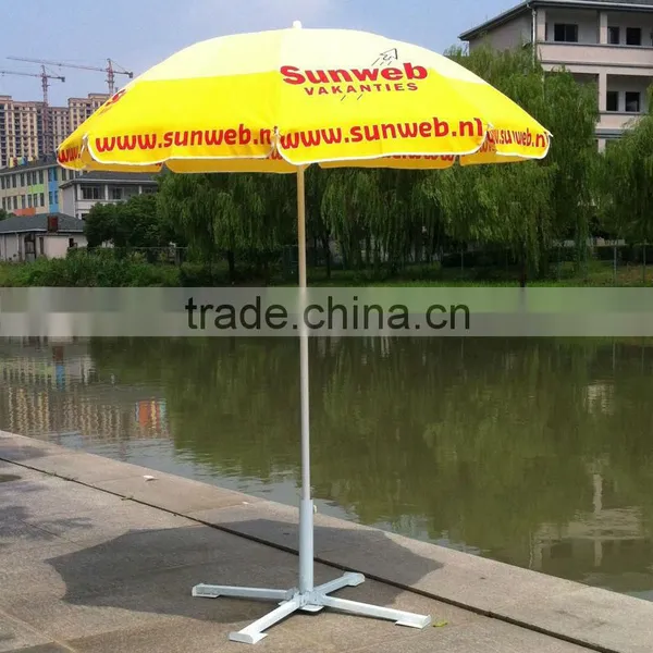 Pvc Fabric Big Function Umbrella Parasol With Logo Printing photo-2