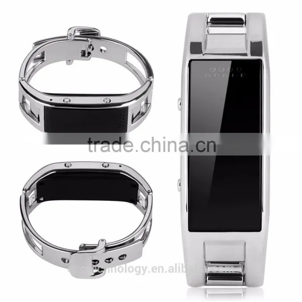 2016 Bluetooth Bracelet Full Steel Smart Bracelet D8 Sync Answer Phone Wrist LED Digital Watch photo-4