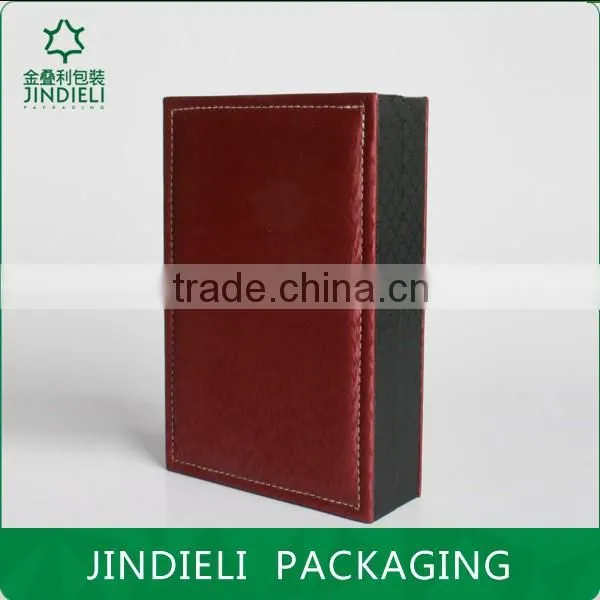 High Quality Leather Jewelry Lid and Base Box Packaging photo-3