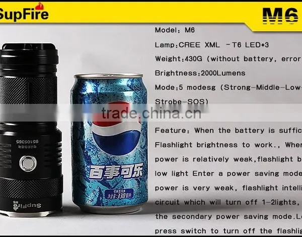 High Lumen Sos Waterproof Led Folashlight photo-3