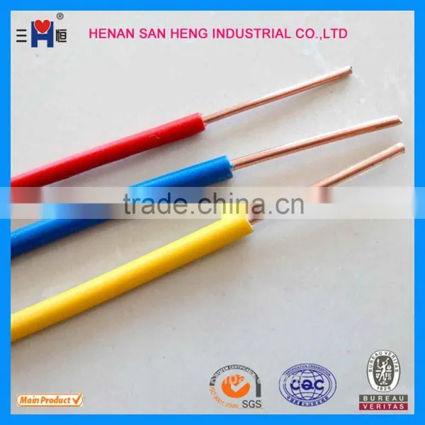 Copper Conductor PVC Insulated H05V-U/H07V-U Building Electrical Cable photo-5