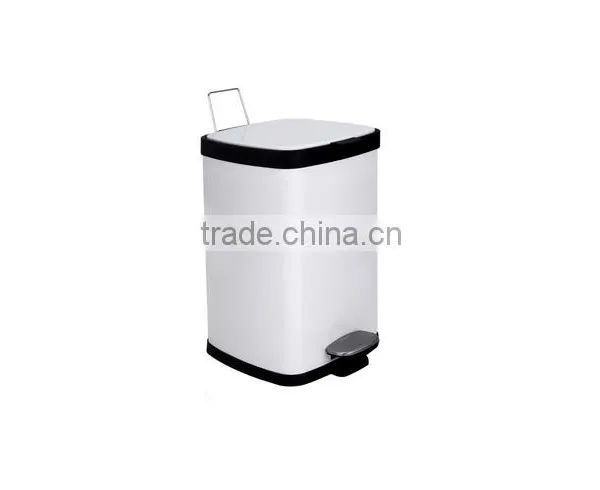 Square Stainless Steel Trash Can Pedal Bin photo-2