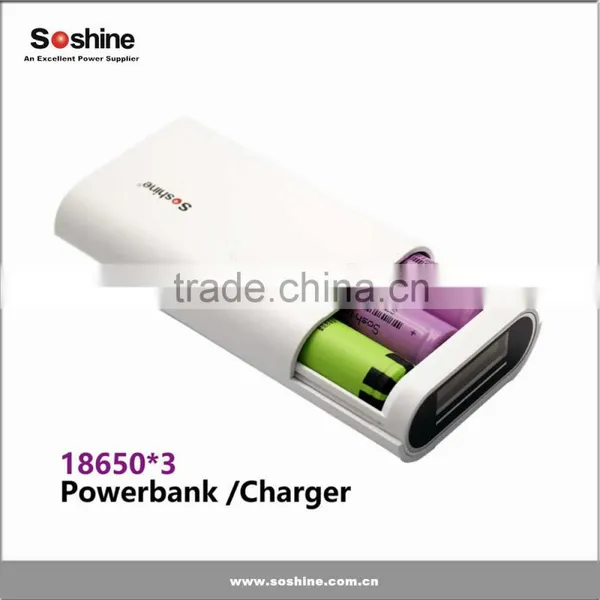 New Released Soshine E5 3-slot 18650 Battery Power Bank Charger photo-2