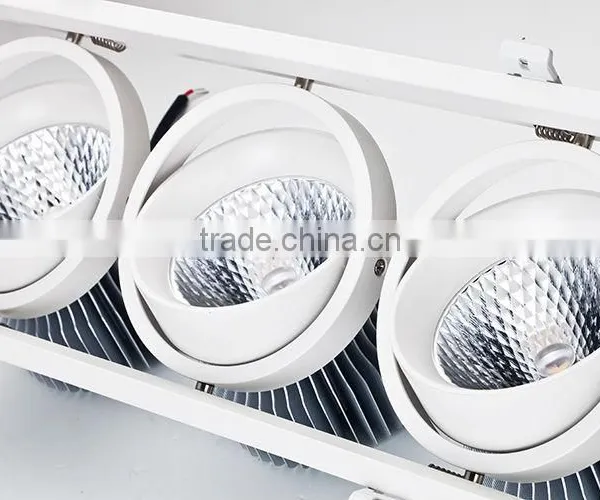 Top Grade COB LED Chip With High Luminums Efficiency and High CRI 3x45w Square Led Grille Light photo-5