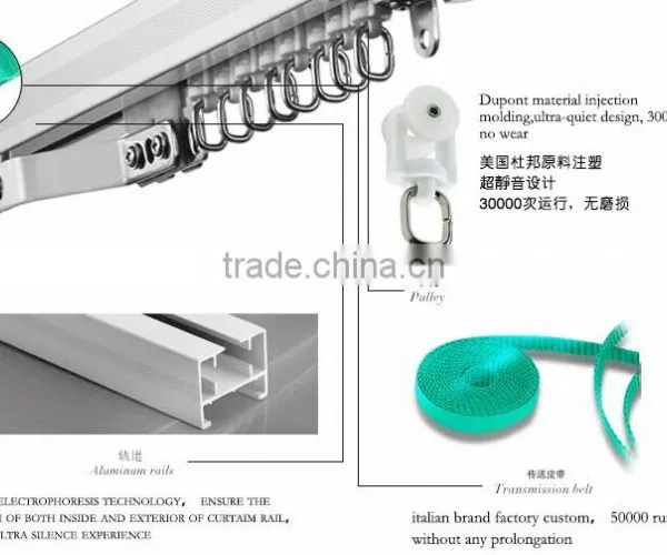 Wireless Remote Electric Curtain Motor, Motorized Curtain, Curtain Track Motor photo-4