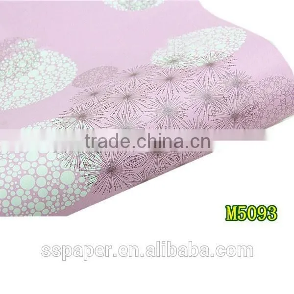 Dandelion Pink Self Adhesive Diy Kuching Wallpaper photo-2