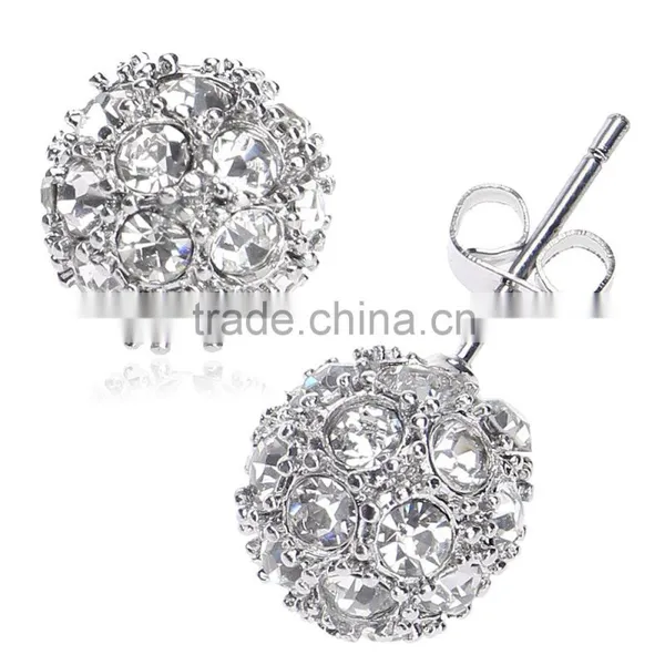 Woman Gold Plated 18k Ball Stud Earrings Jewelry Fashion Supplier's Choice photo-6