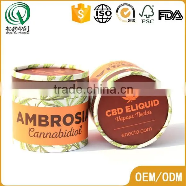 Innovative Colorful Printed Customized Pretty Recycled Paper Cans Cosmetics Paper Cans
