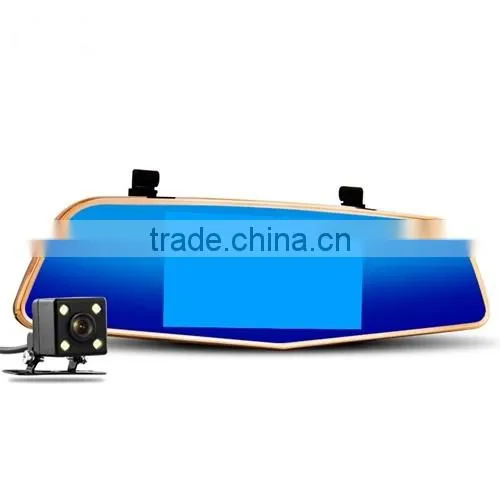 New NT96658 Car Dvr Camera 5 Inch Mirror Digital Video Recorder Dual Lens Dvr Car Camcorder photo-5