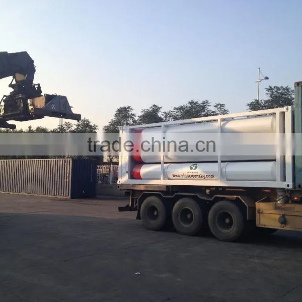 ISO11120 20feet OD559mm 12tubes CNG Semi Trailer photo-3