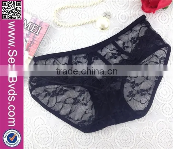 Wholesale $1Sexy Adult Black Lace Transparent Panty photo-6