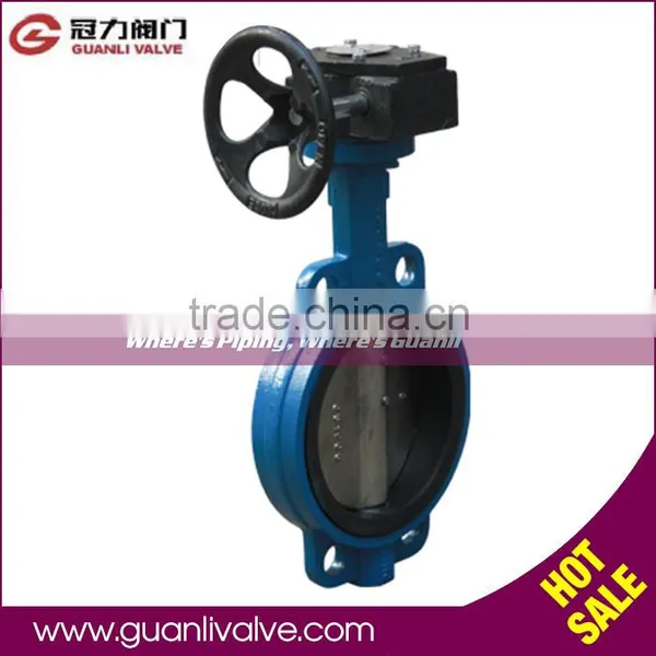 WCB/GGG40/CF8/CF8M Wafer Type Butterfly Valve