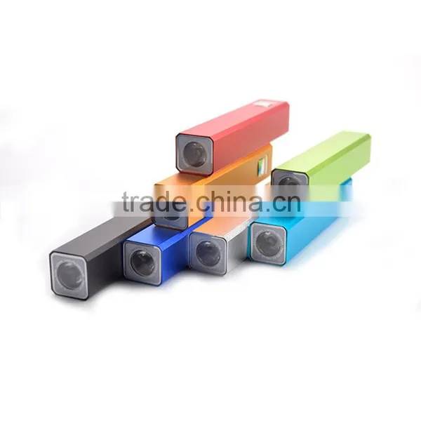 2016 New Product LED Torch Light Portable Power Bank 2200mah