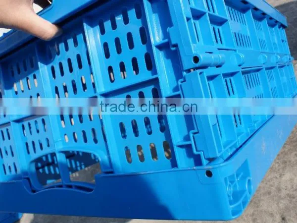 600x400x280mm Ventilated Storage Collapsible Foldable Plastic Crate photo-4