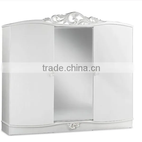 European Oak Bedroom Set. Princess Bedroom Set Bed Bedside Table Wardrobe Dressing Table Bench Royal Chai Commode photo-5