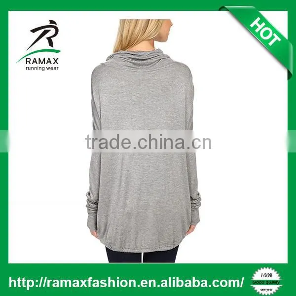 Ramax Custom Women Loose Fit Long Sleeve Sweatshirt Tops With Thumb Hole photo-3
