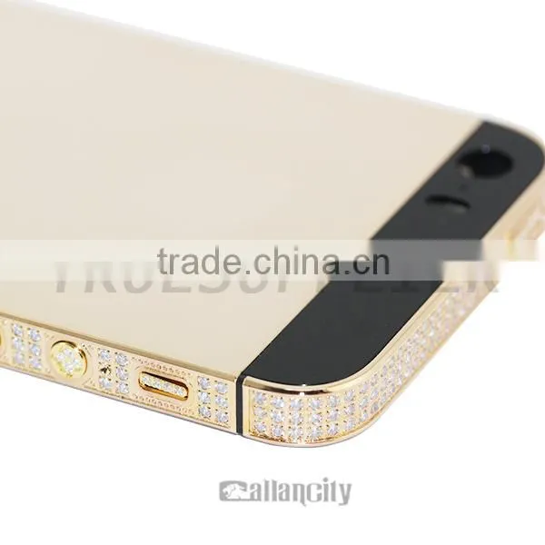 Rose and Black Funda for Iphone Gold Plated for Iphone 5s 24kt Gold Housing