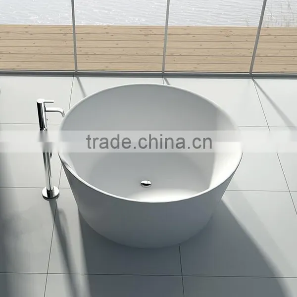 New Product Hotel Bathroom Project Artificial Stone Bathtubs, Freestanding Bathtub,acrylic Solid Surface Bathtub photo-4